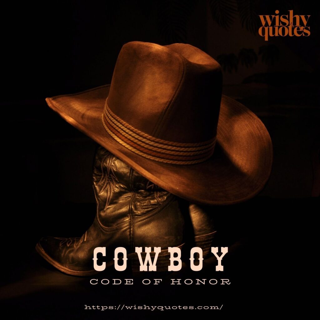 cow boy code of honor