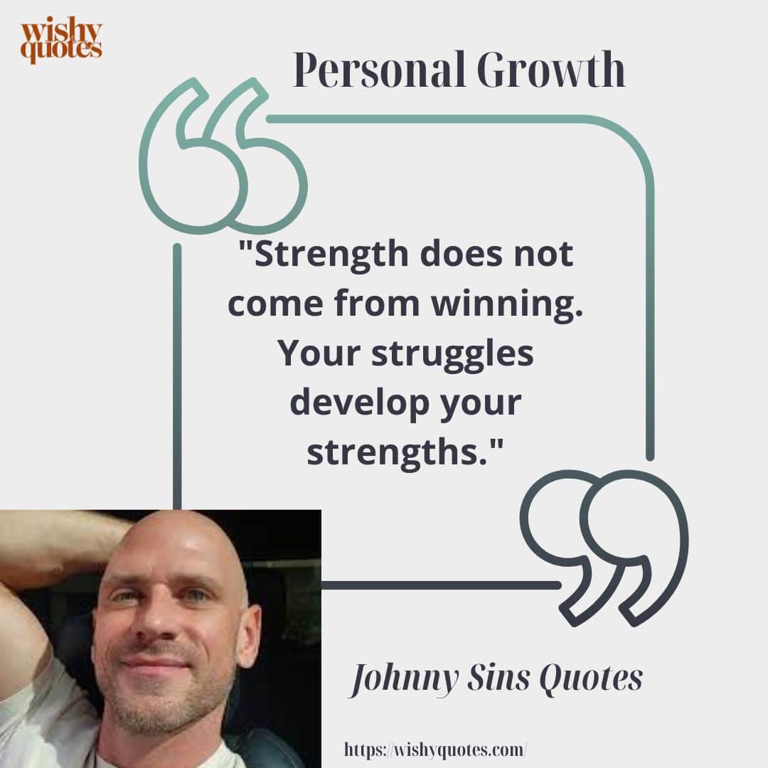 johnny sins personal growth