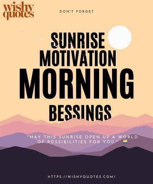 Sunrise Blessings