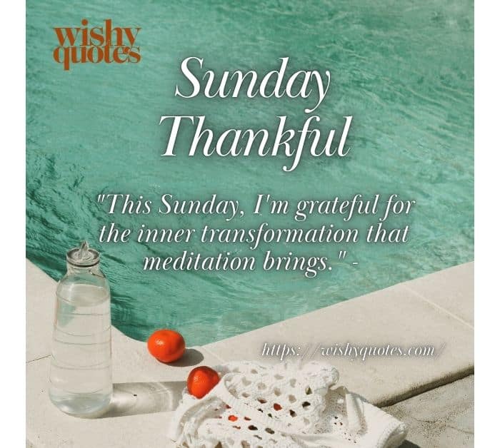 Deepening Sunday Thankful Blessings