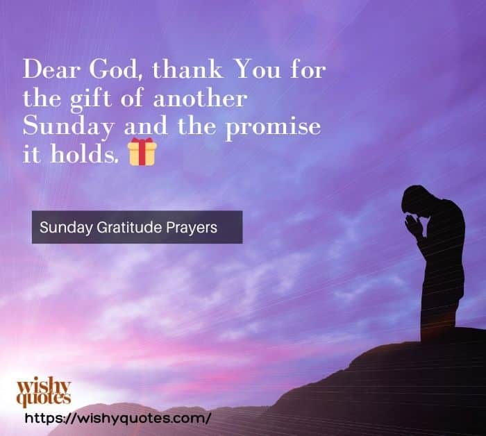 Sunday Gratitude Prayers