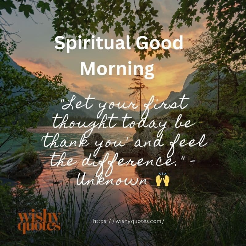 Spiritual Good Morning