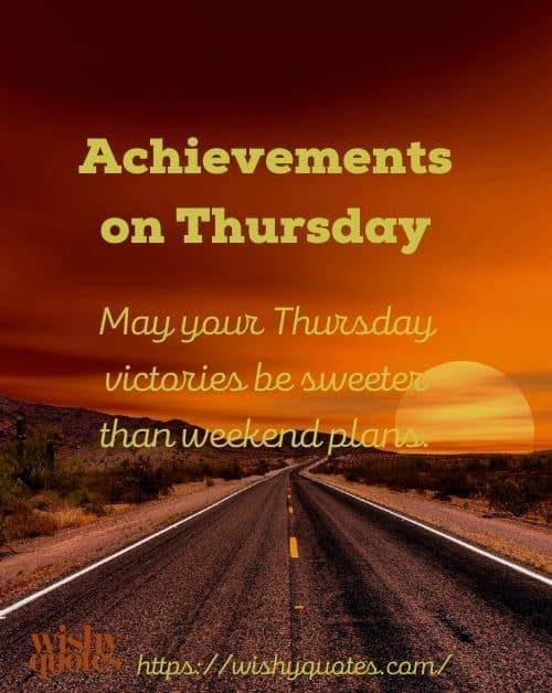 Success on Thursday Blessing