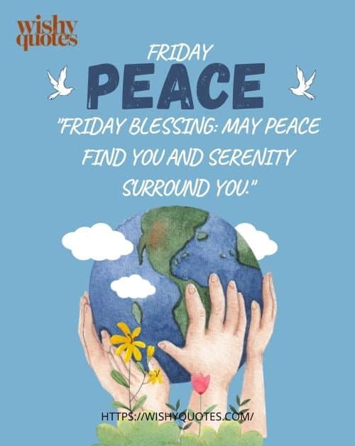 Friday Blessings Images on Peace