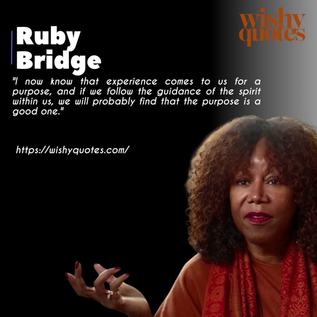 Ruby bridges quotes on Faith and Perseverance