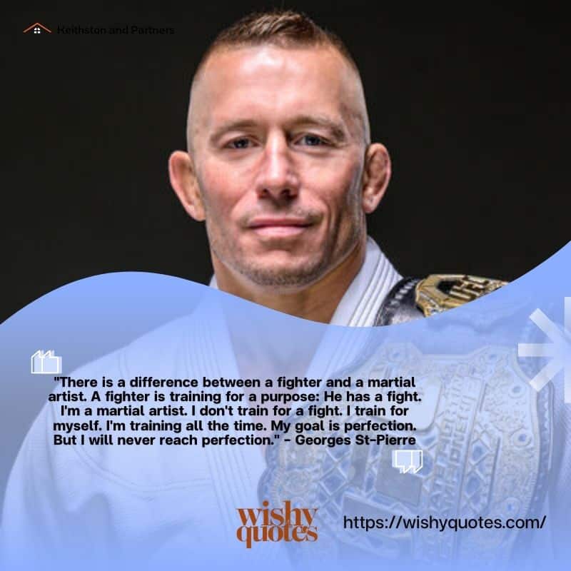 Georges St-Pierre's fighter quotes