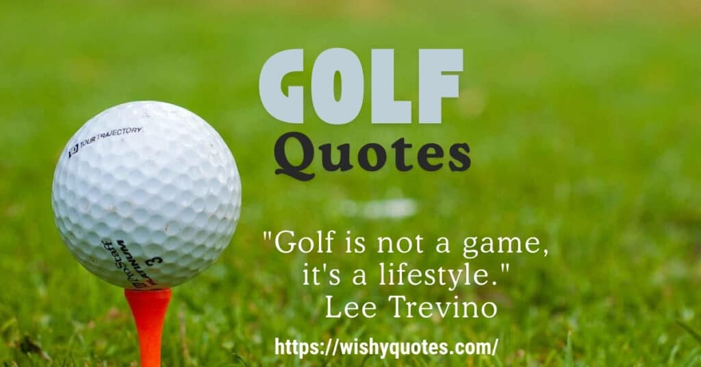 quotes about golf