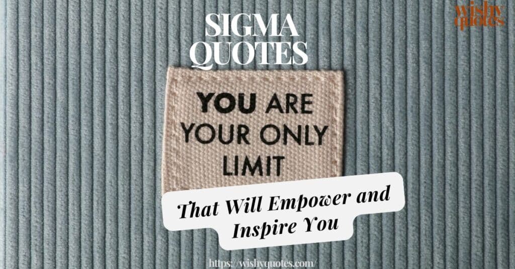 sigma quotes