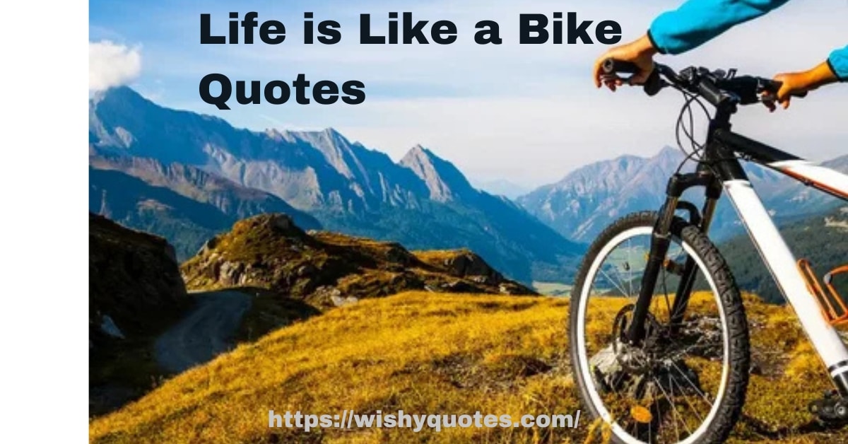 life is like a bike quotes